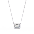Aurelia Emerald-Cut Diamond Pendant