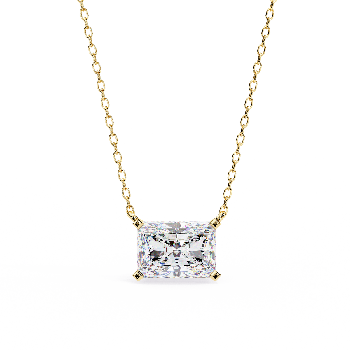 Étoile Radiant-Cut Diamond Pendant