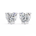 Eternal Heart-Cut Stud Earrings