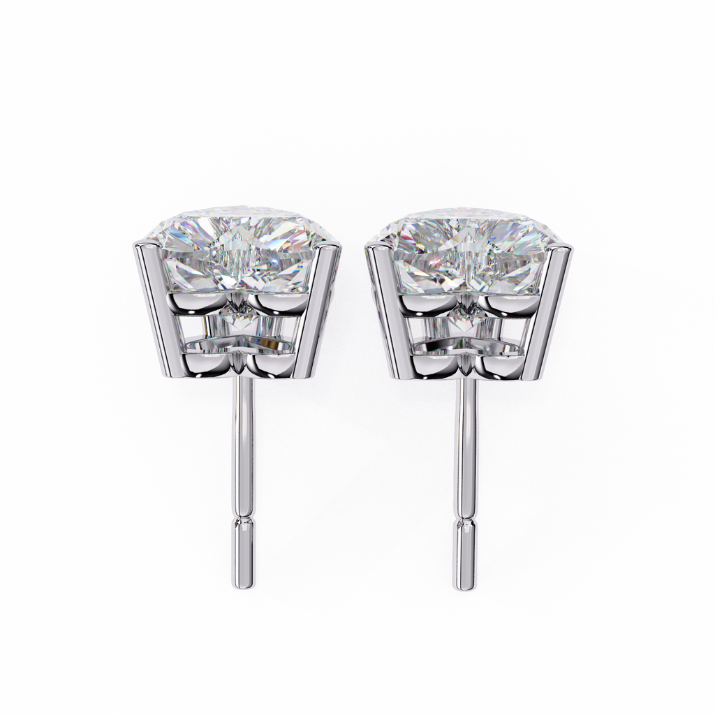 Eternal Heart-Cut Stud Earrings