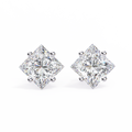 Princess cut Earrings