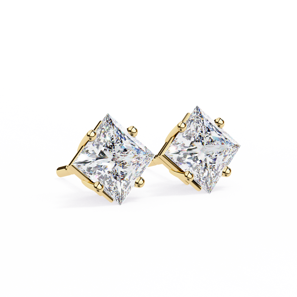 Princess cut Earrings