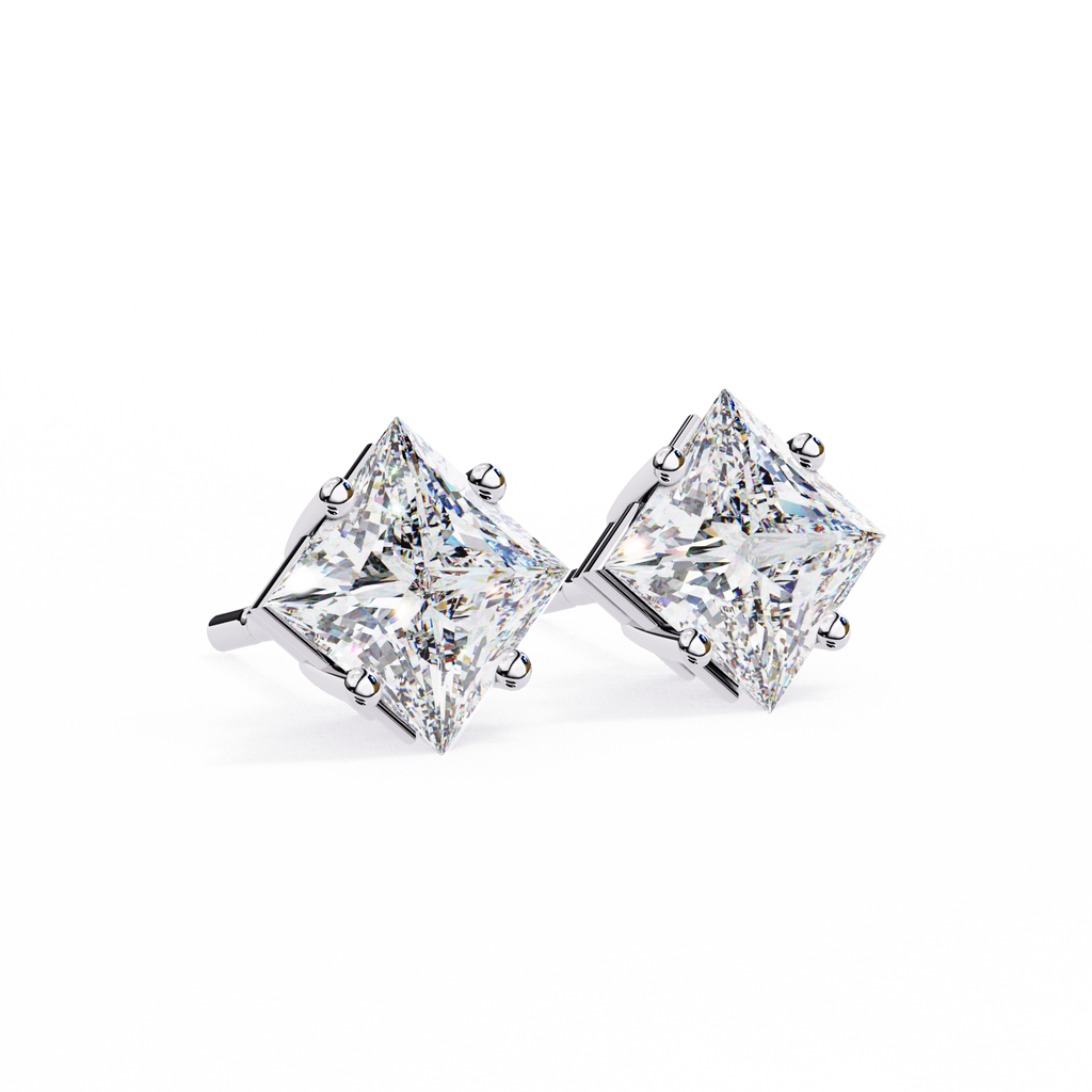Princess cut Earrings