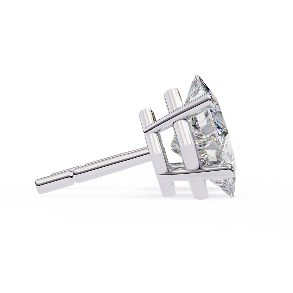 Princess cut Earrings