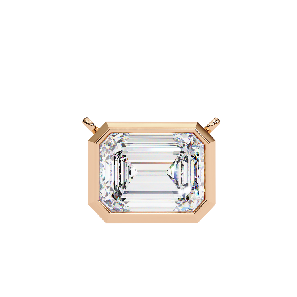 Aurelia Emerald-Cut Diamond Pendant
