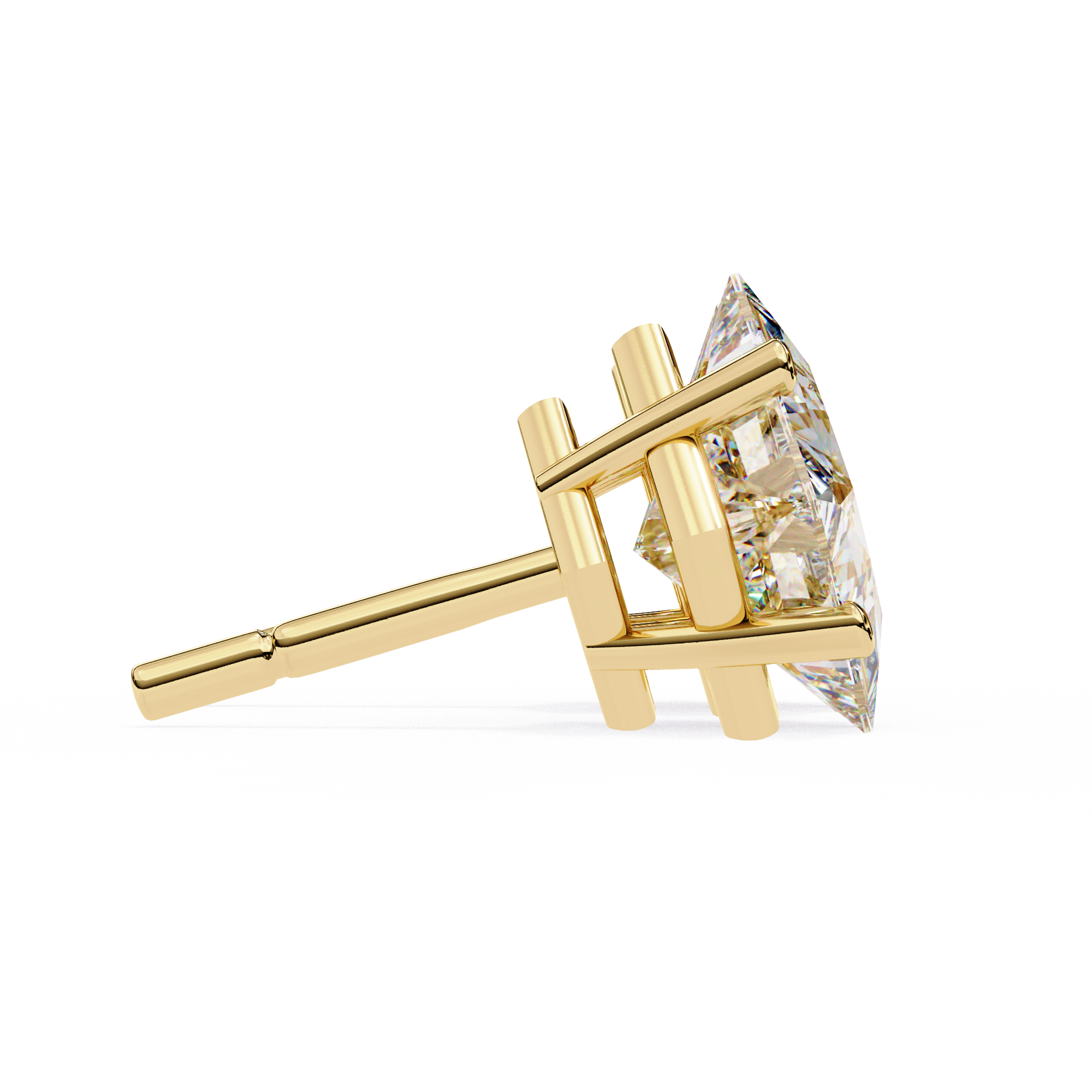 Princess cut Earrings