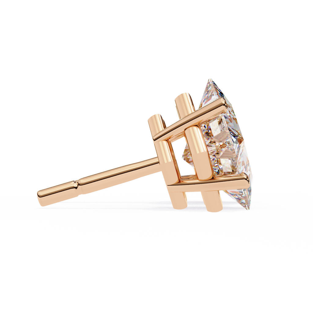 Princess cut Earrings
