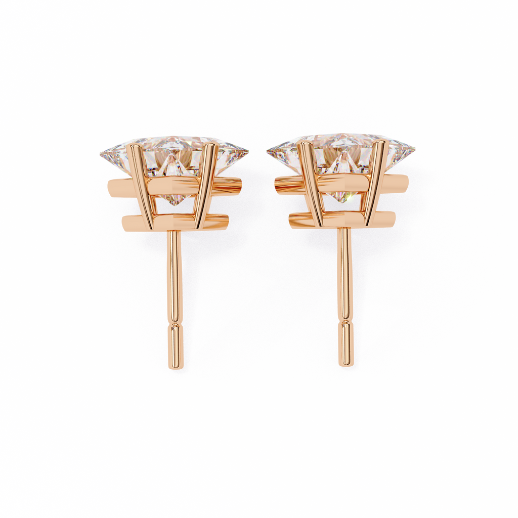 Princess cut Earrings