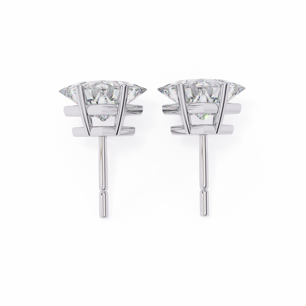 Princess cut Earrings