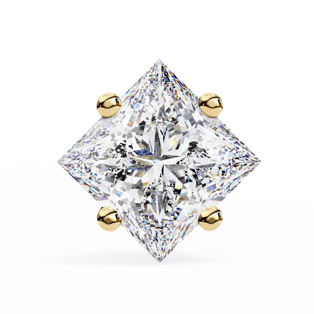 Princess cut Earrings