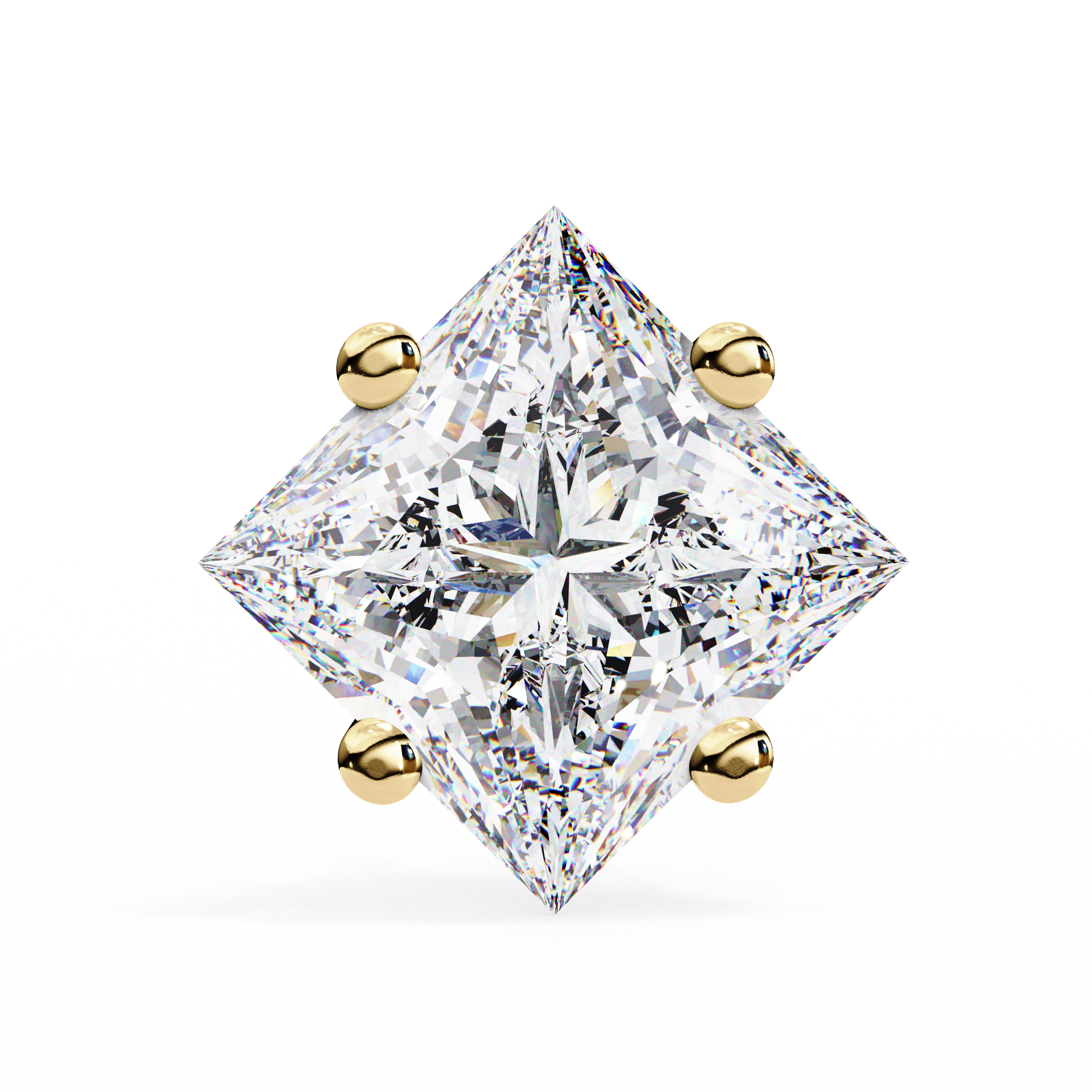 Princess cut Earrings
