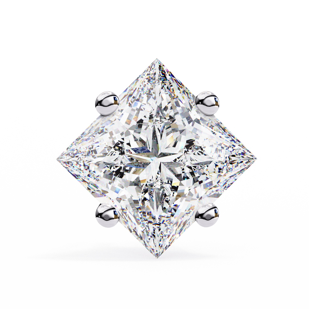 Princess cut Earrings