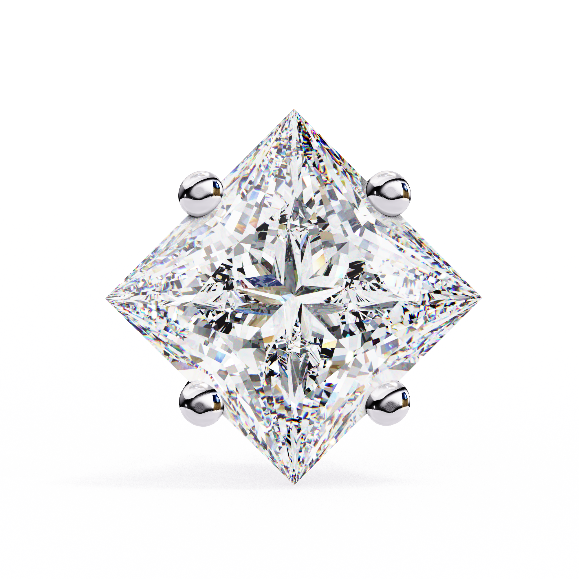 Princess cut Earrings