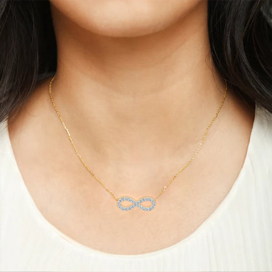 Infinity Diamond Pavé Necklace