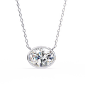 Aurelia Oval-Cut Diamond Pendant