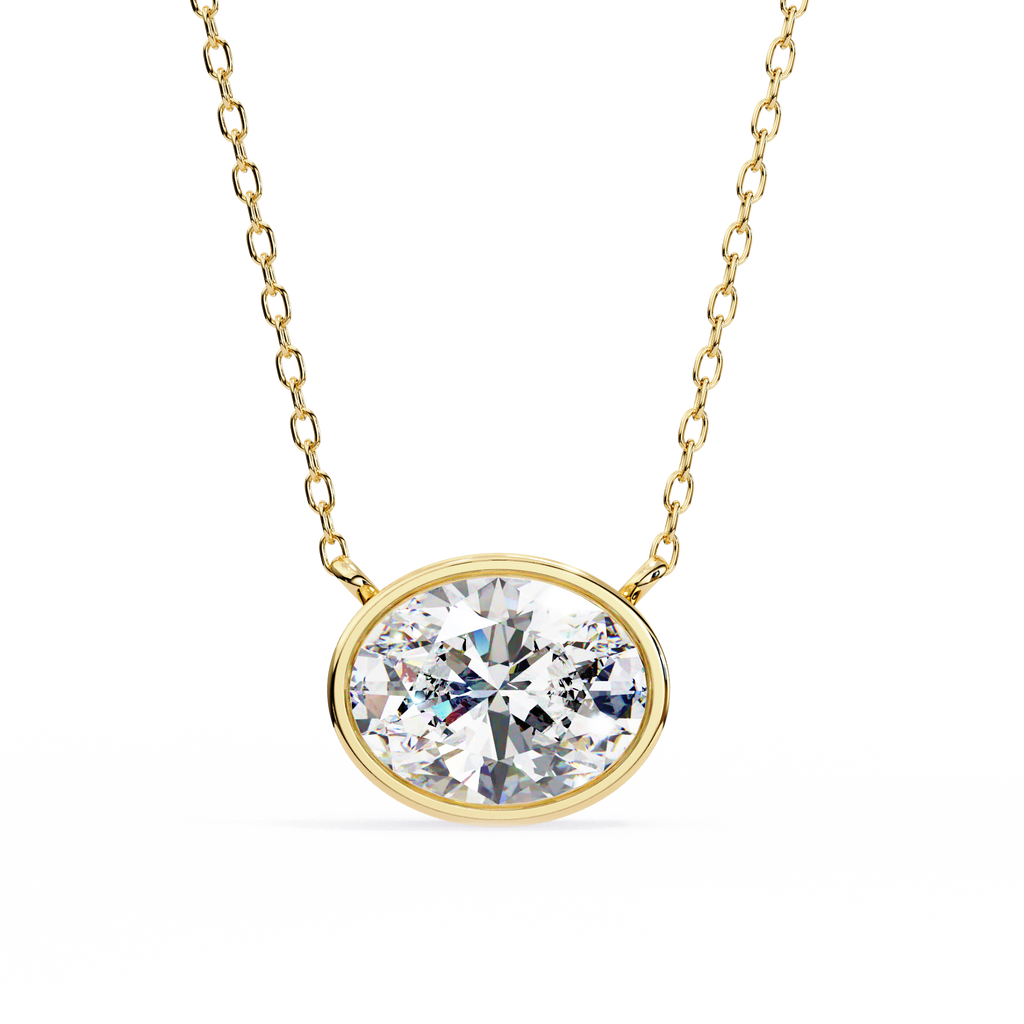 Aurelia Oval-Cut Diamond Pendant