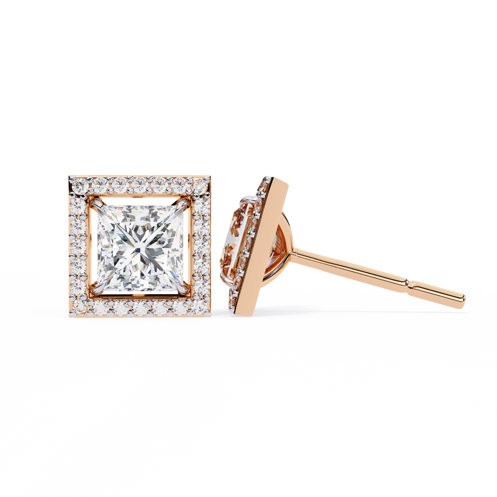 Éclat Royale Princess-Cut Earrings