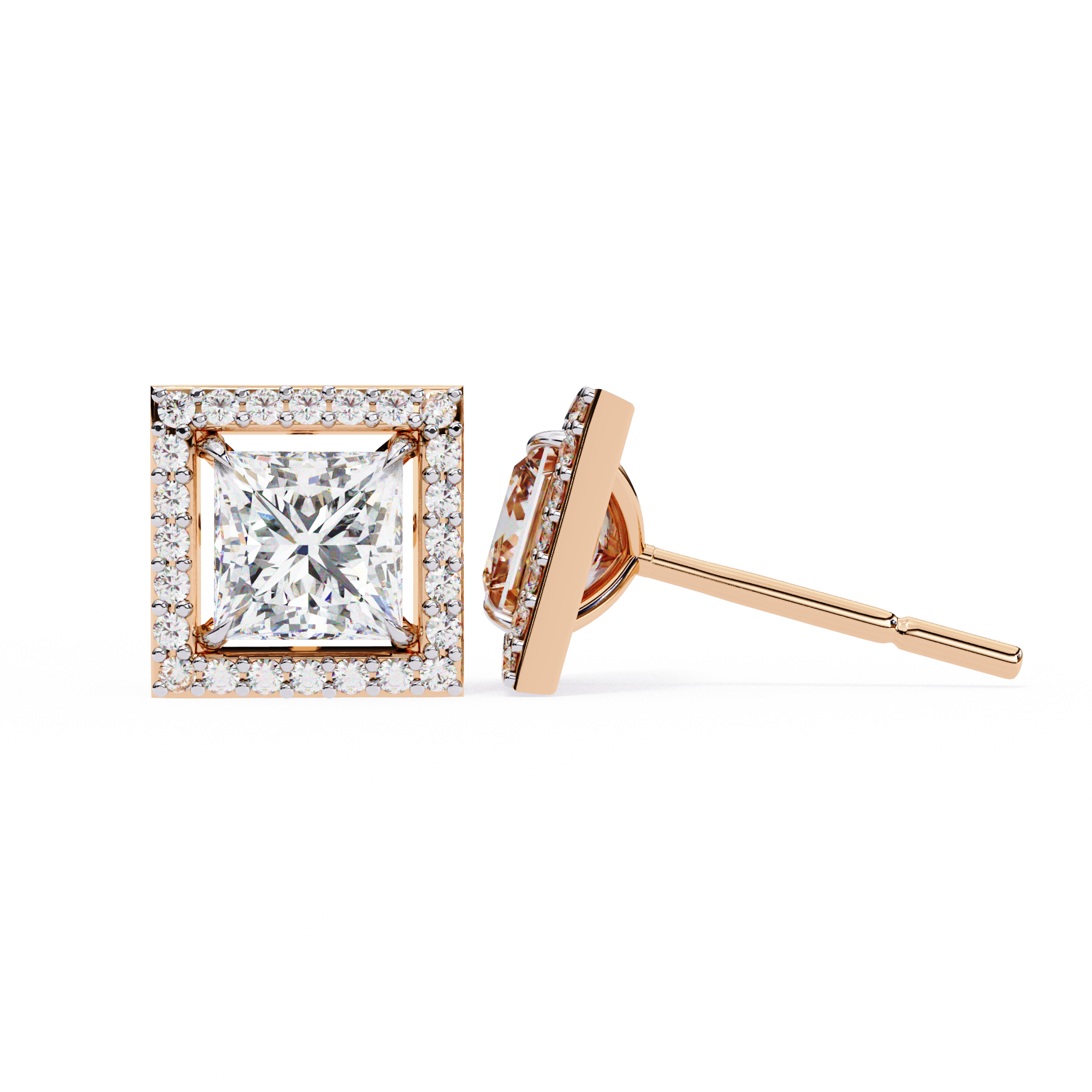 Éclat Royale Princess-Cut Earrings