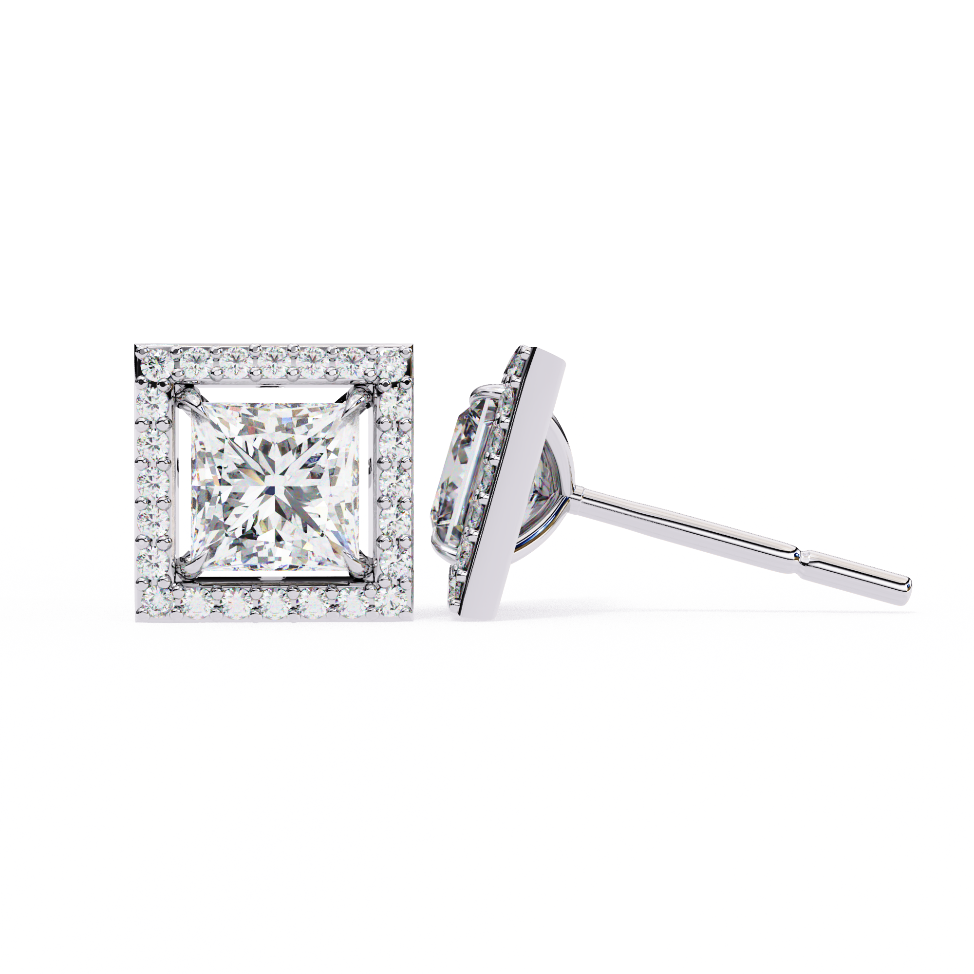 Éclat Royale Princess-Cut Earrings