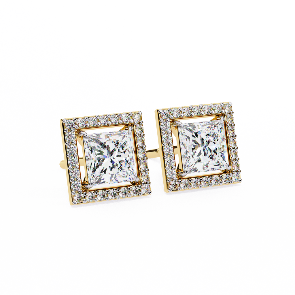 Éclat Royale Princess-Cut Earrings