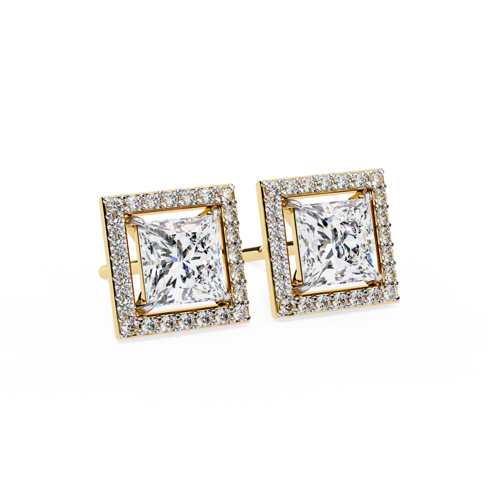 Éclat Royale Princess-Cut Earrings