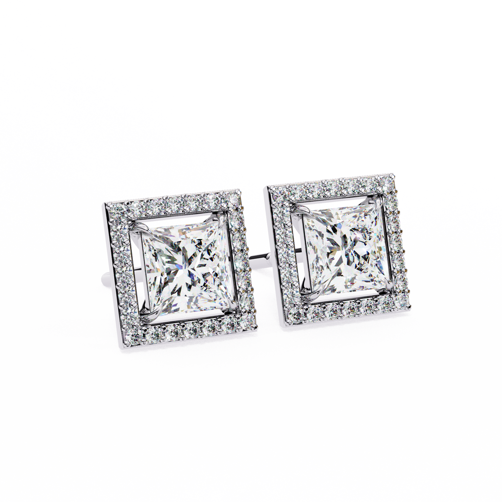 Éclat Royale Princess-Cut Earrings