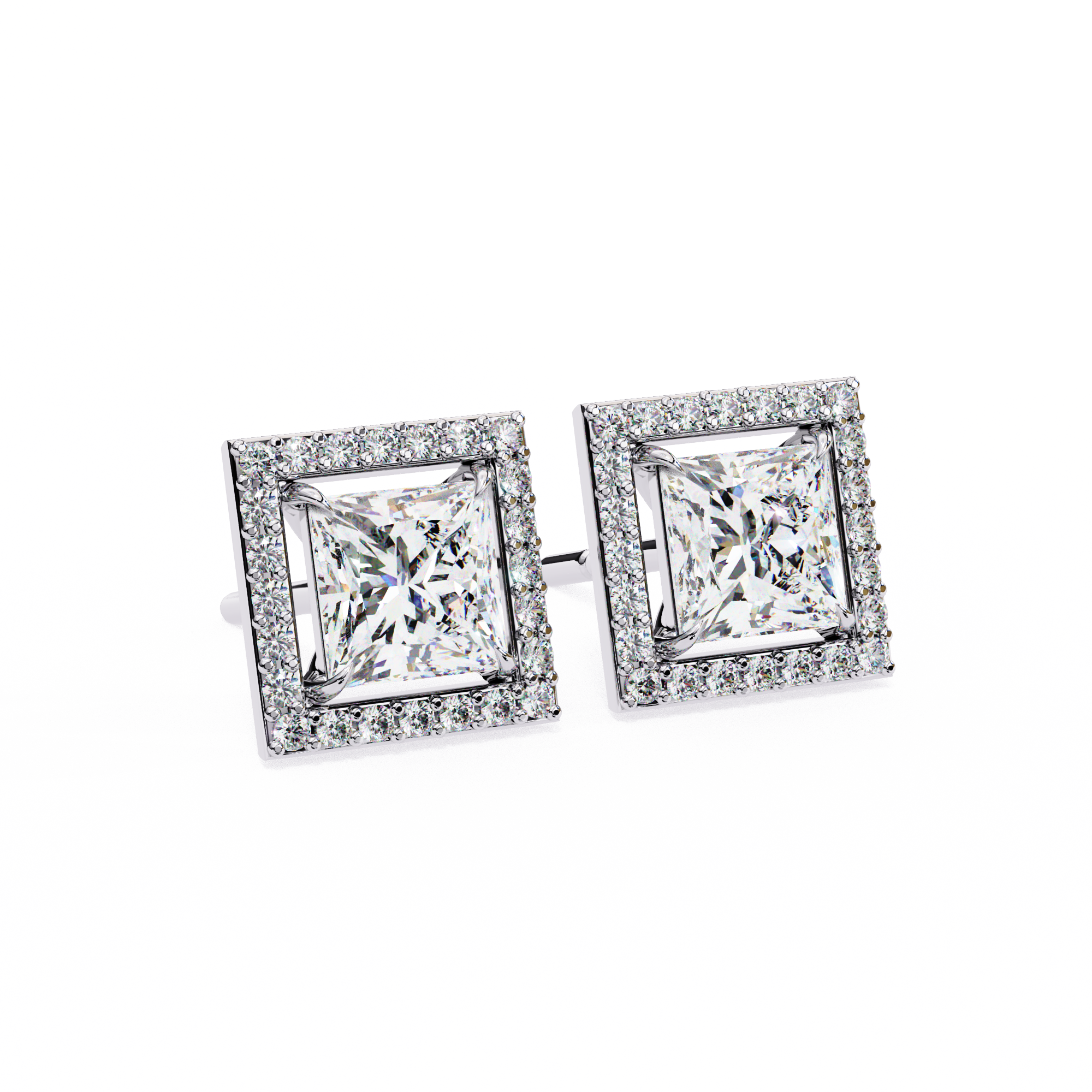 Éclat Royale Princess-Cut Earrings