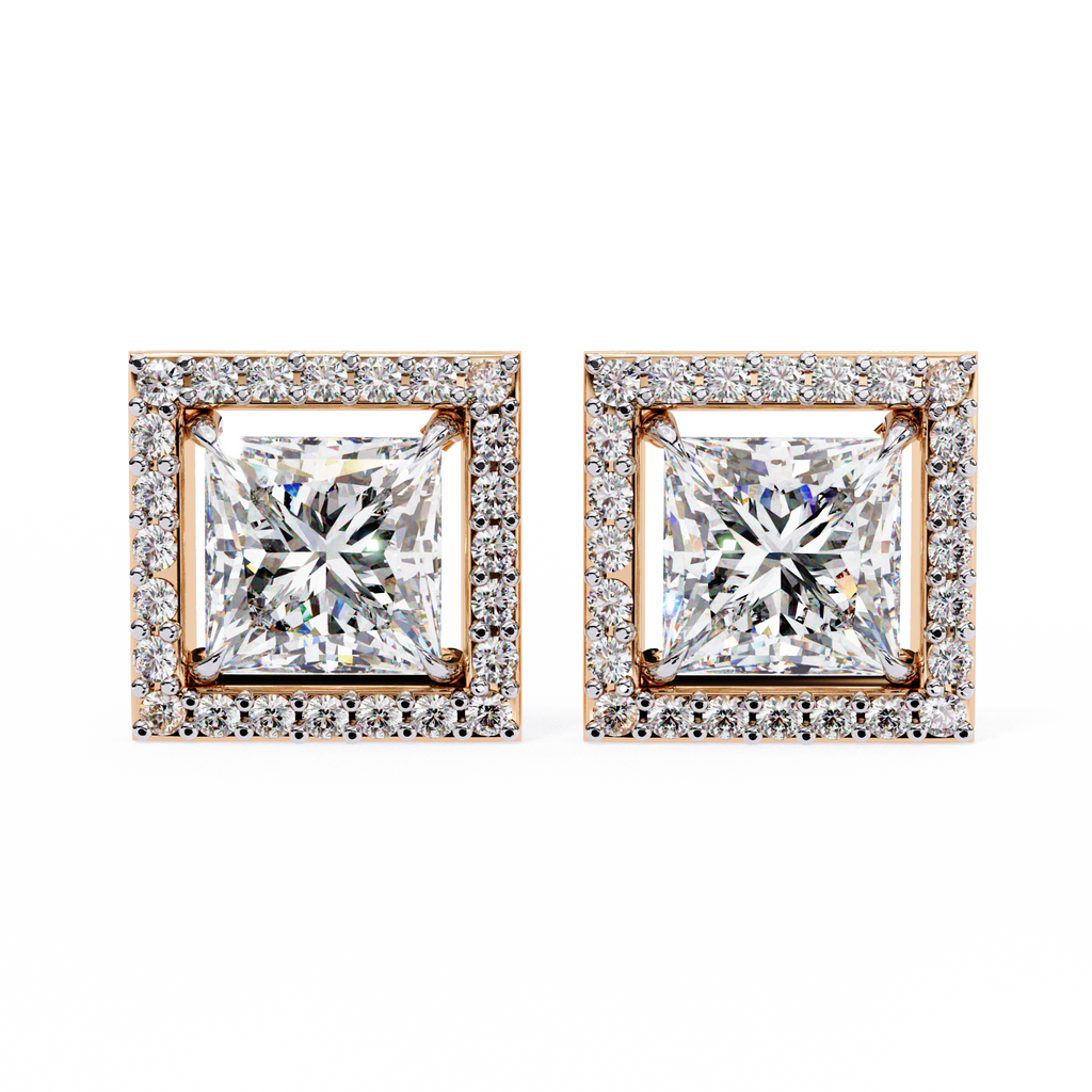 Éclat Royale Princess-Cut Earrings