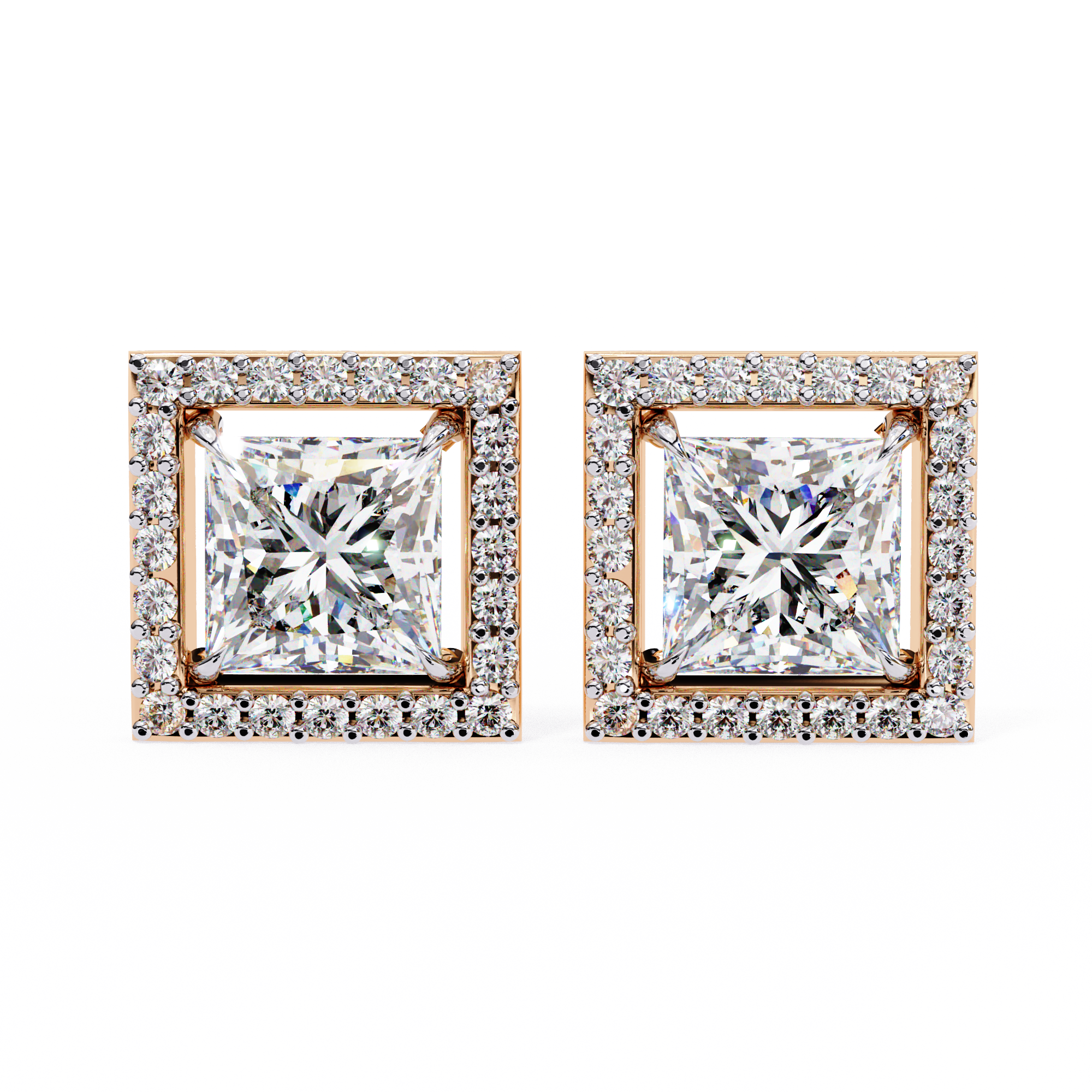 Éclat Royale Princess-Cut Earrings