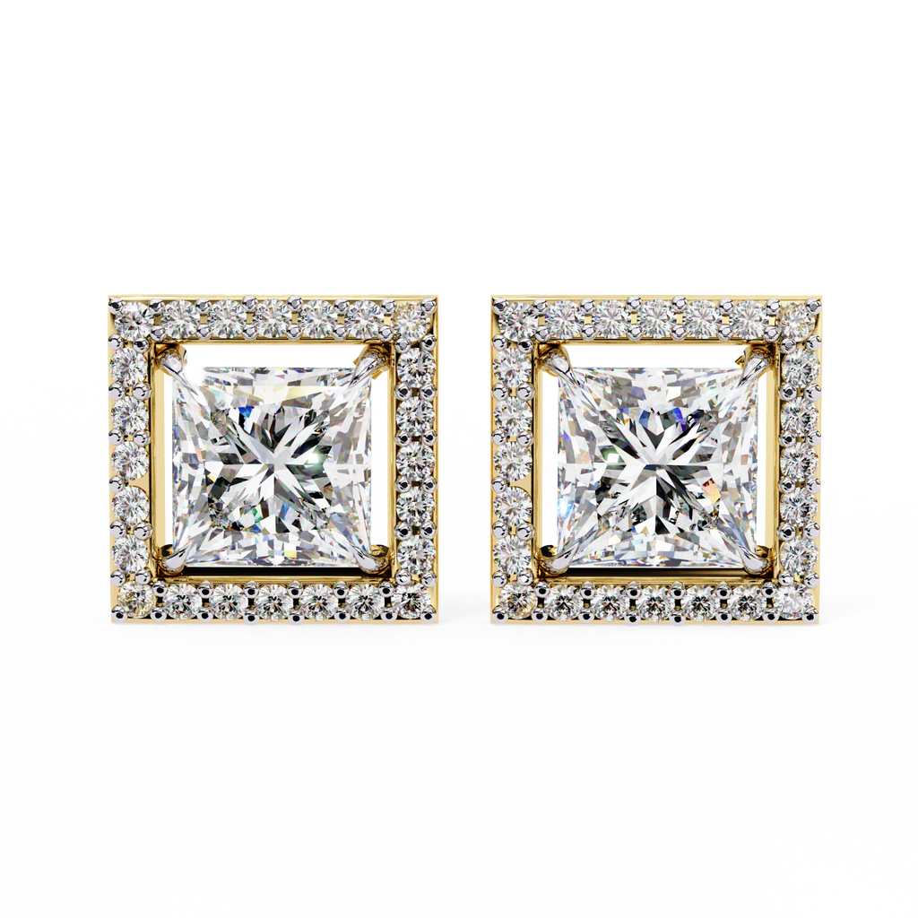 Éclat Royale Princess-Cut Earrings