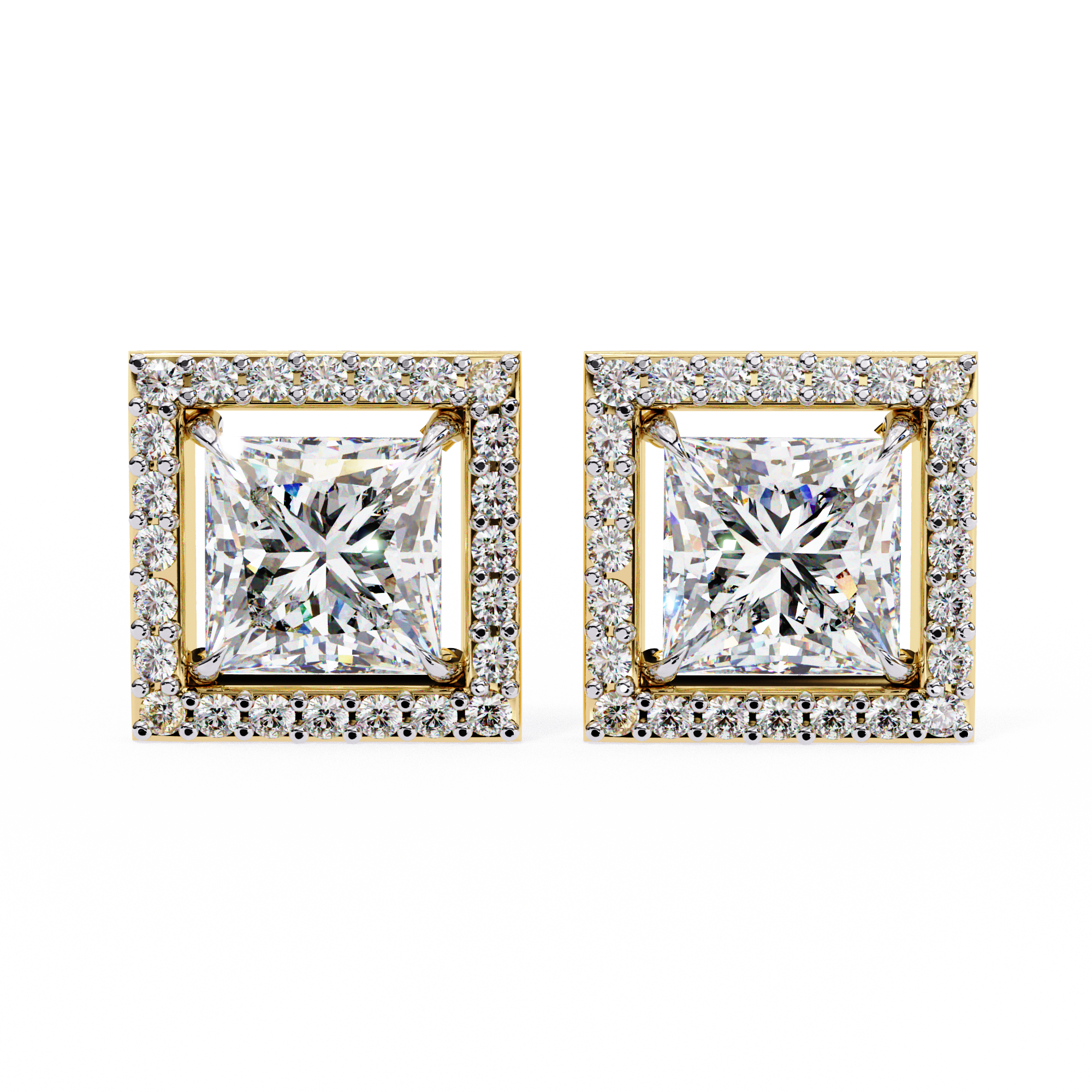 Éclat Royale Princess-Cut Earrings
