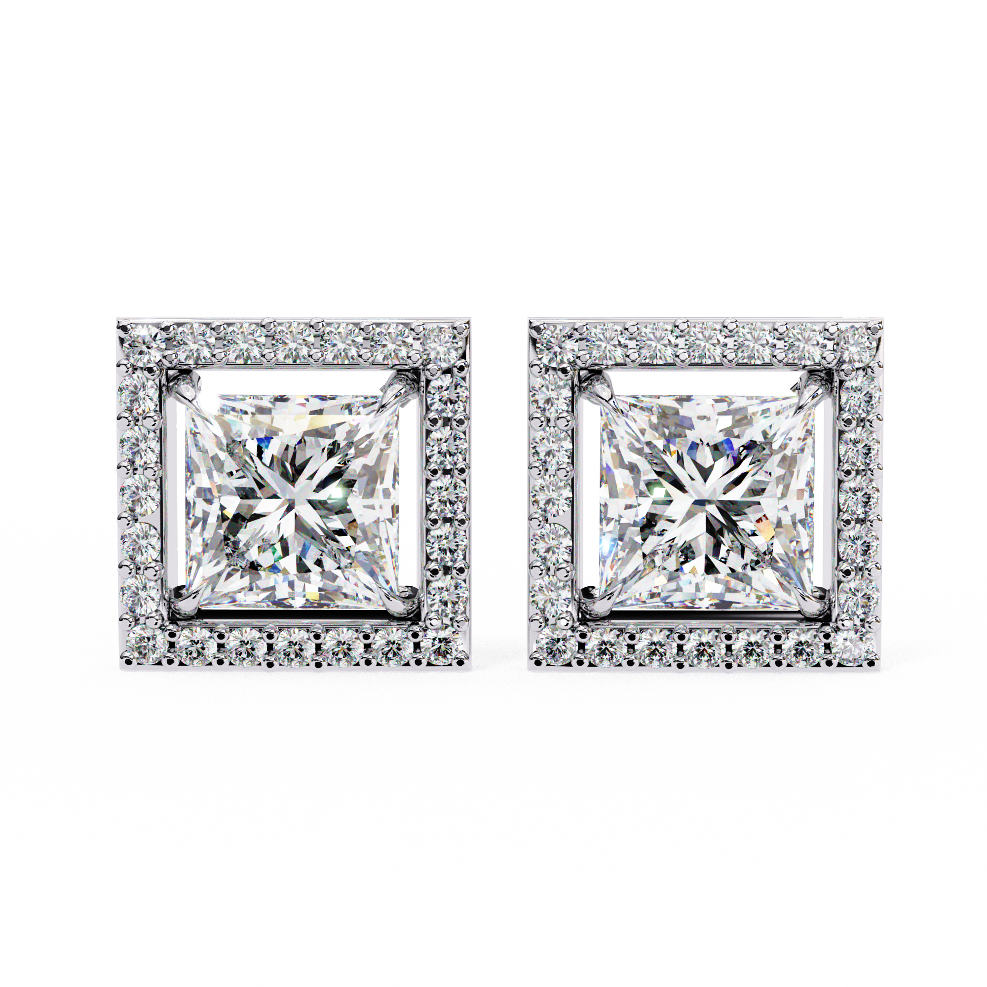 Éclat Royale Princess-Cut Earrings