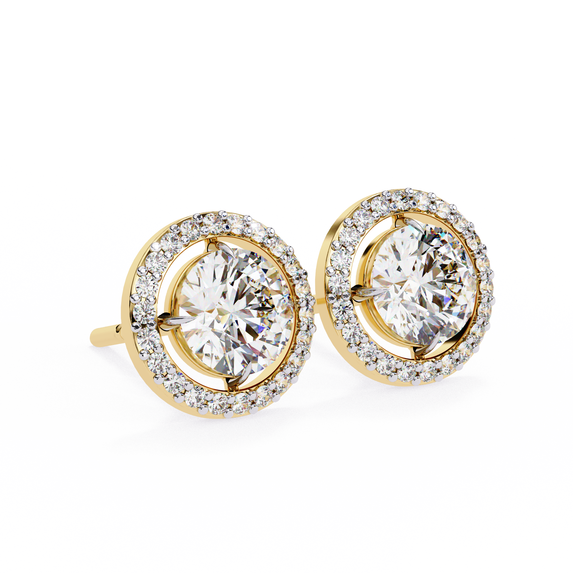 Éclat Royale Round-Cut Earrings