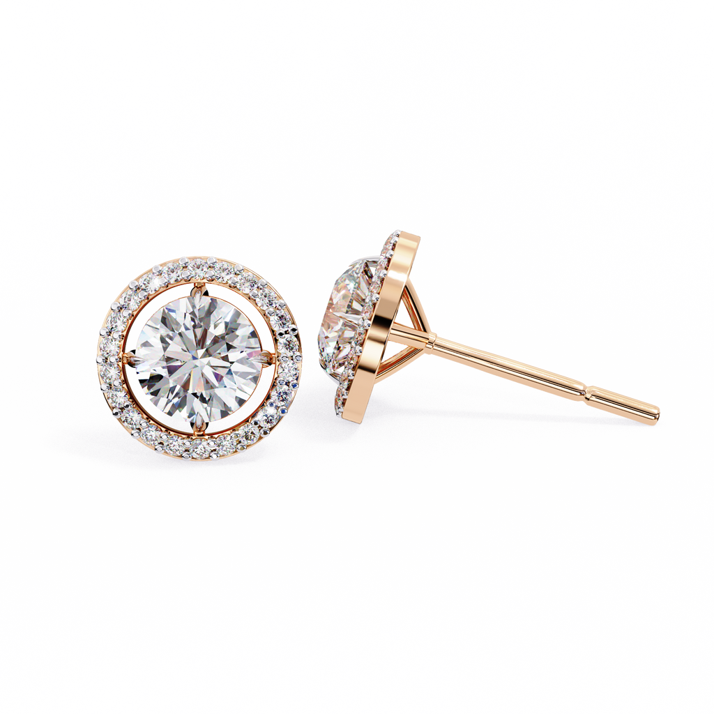 Éclat Royale Round-Cut Earrings