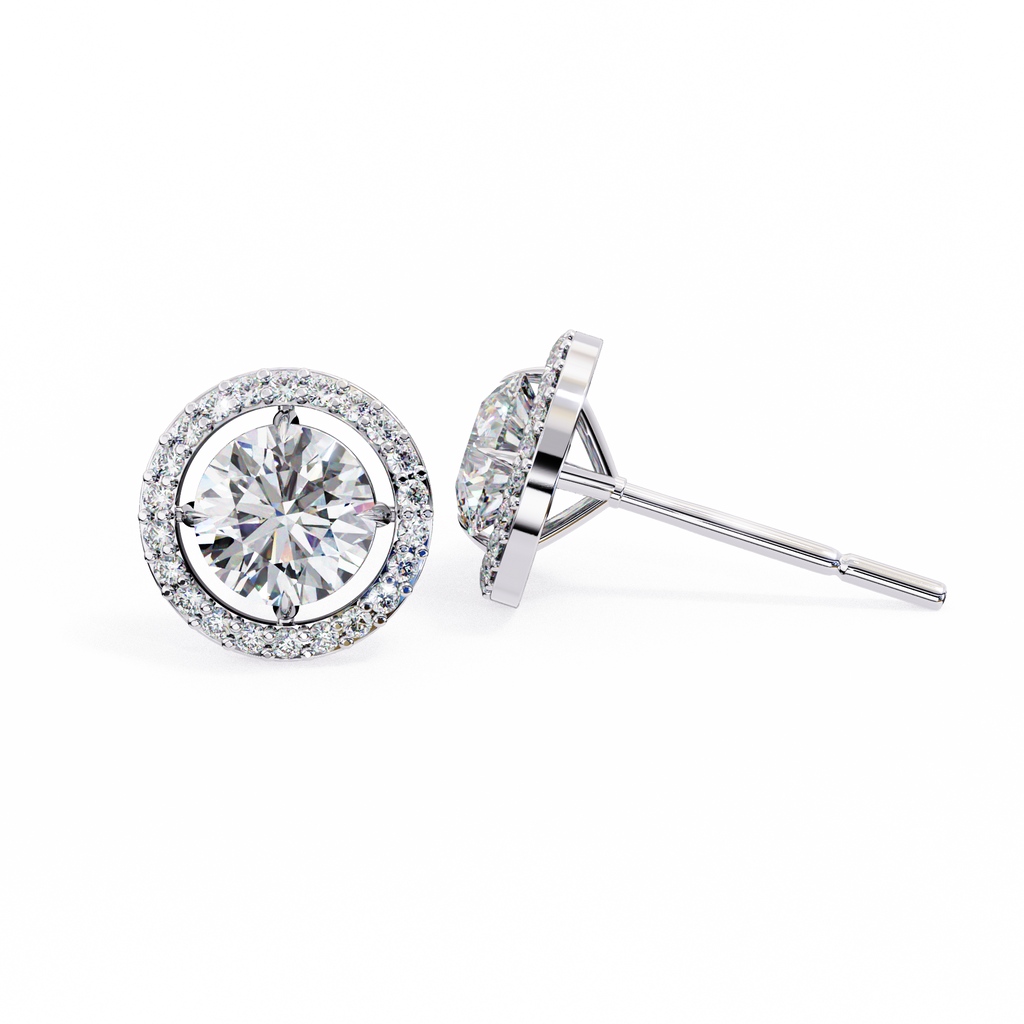 Éclat Royale Round-Cut Earrings