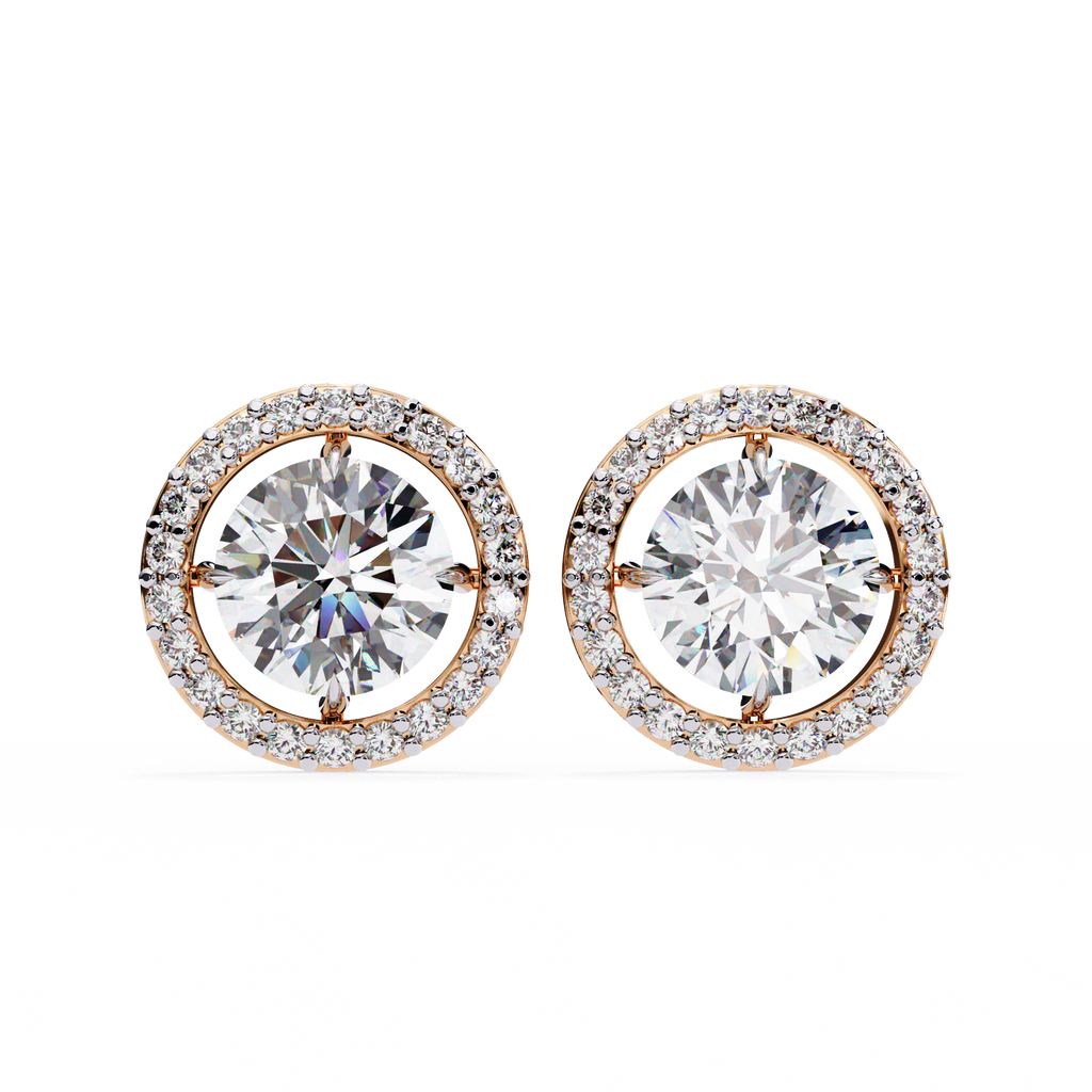 Éclat Royale Round-Cut Earrings