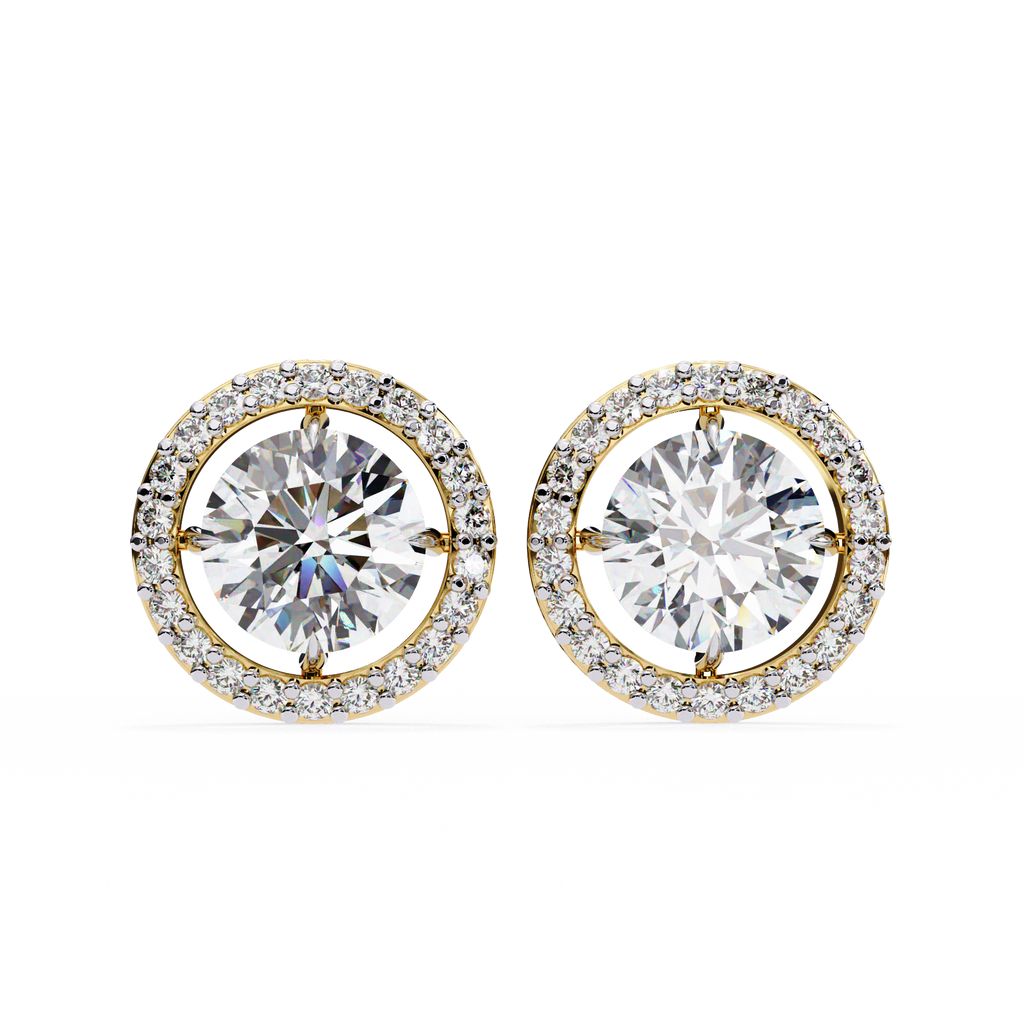 Éclat Royale Round-Cut Earrings