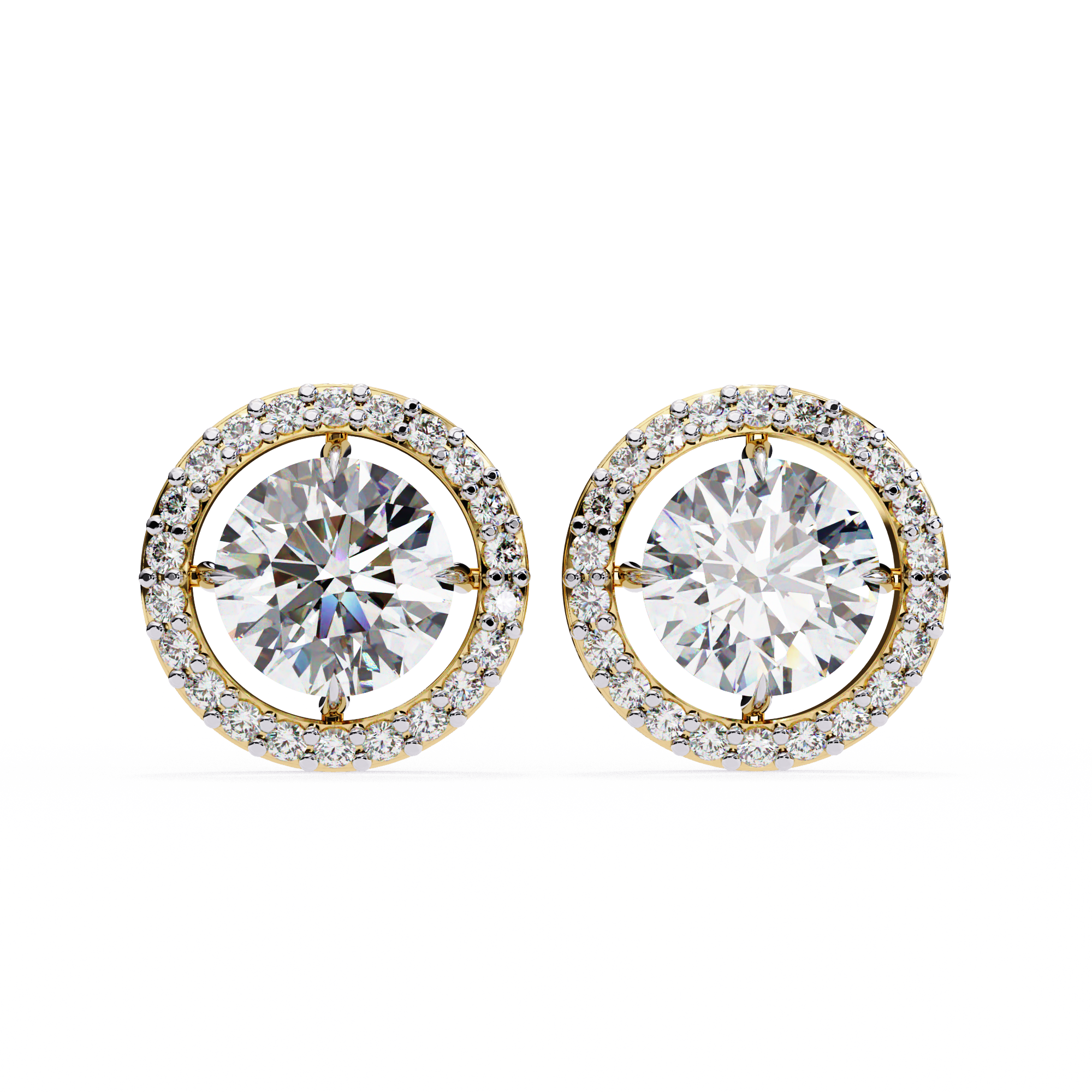 Éclat Royale Round-Cut Earrings