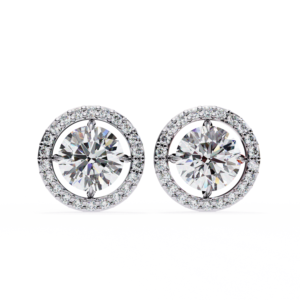 Éclat Royale Round-Cut Earrings
