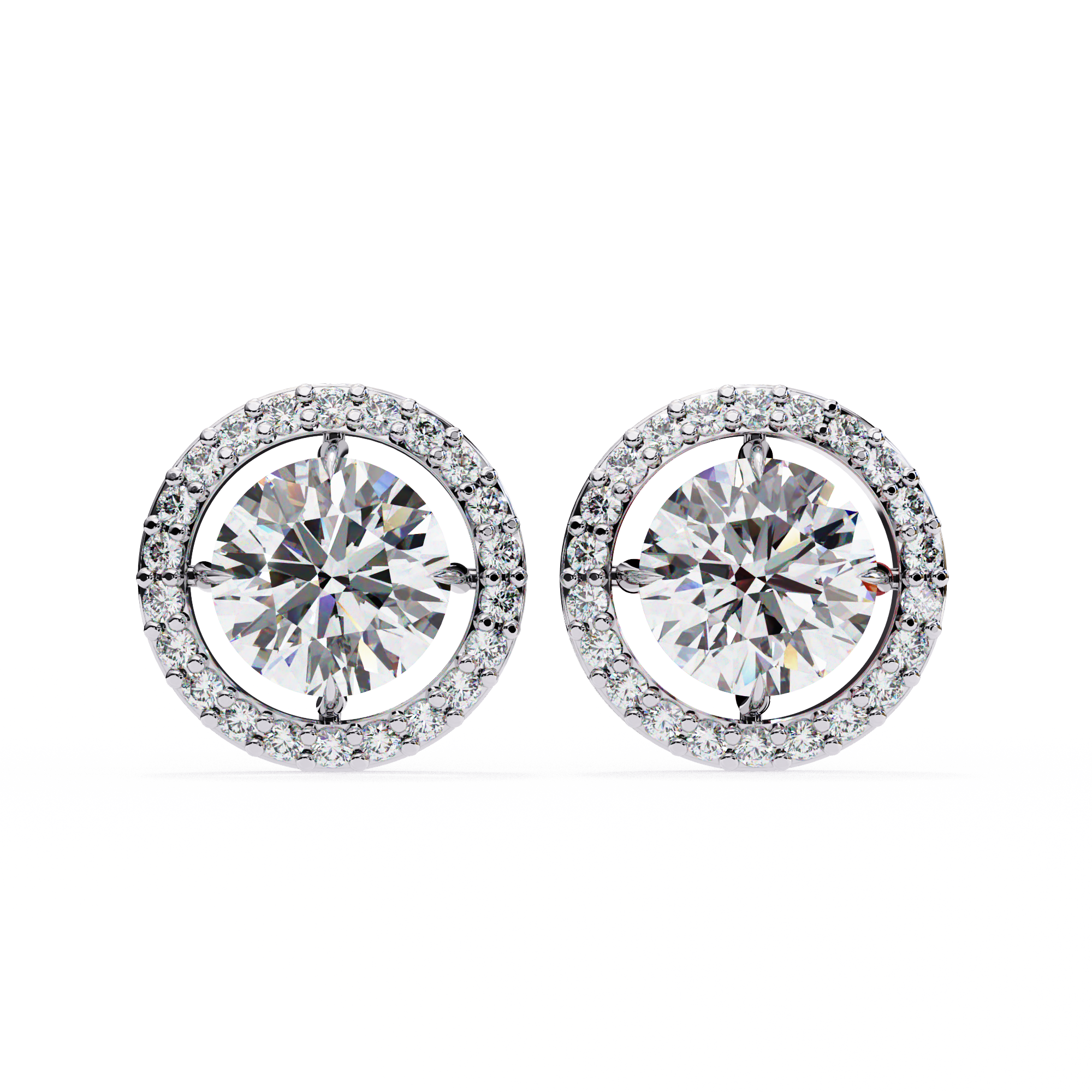 Éclat Royale Round-Cut Earrings