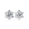 Fleur Diamond Stud Earrings