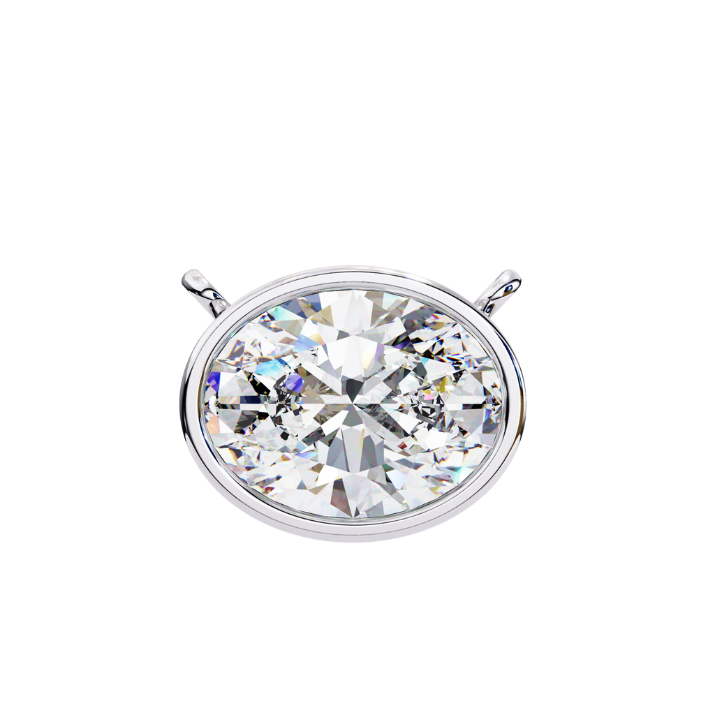 Aurelia Oval-Cut Diamond Pendant