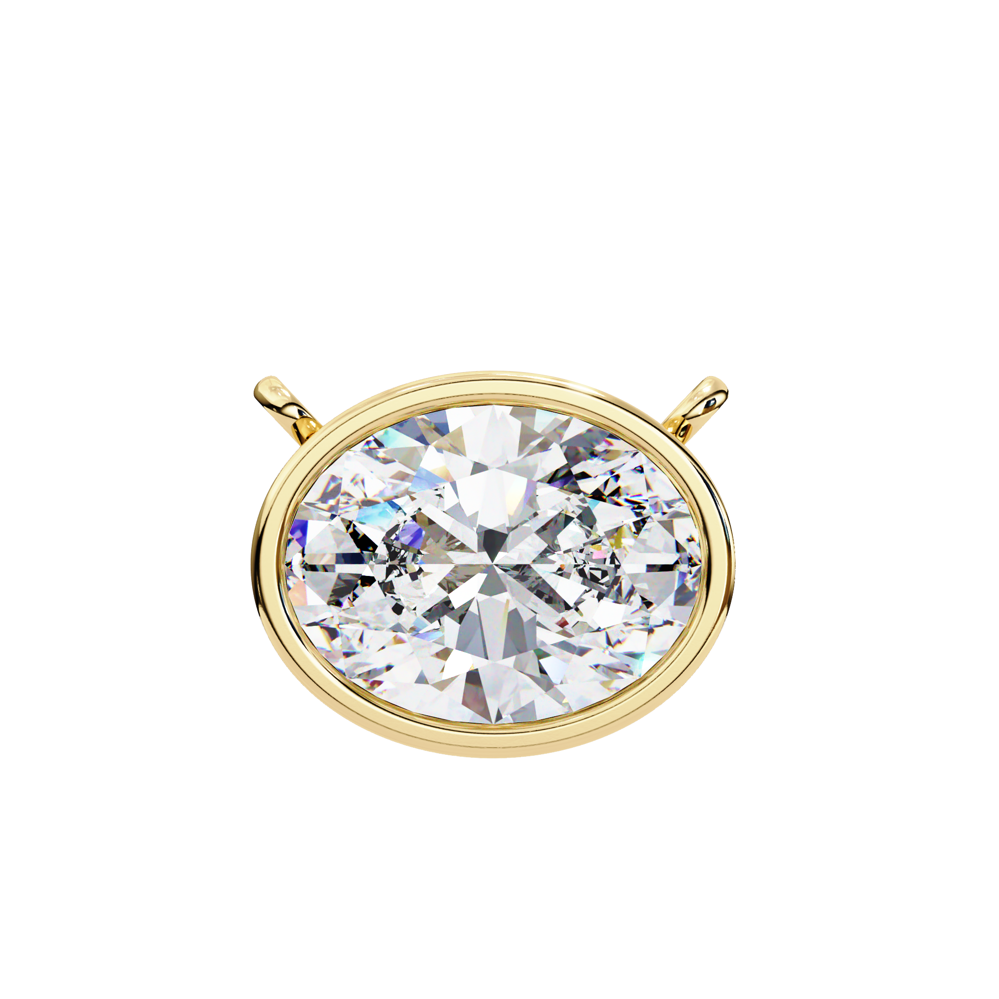 Aurelia Oval-Cut Diamond Pendant