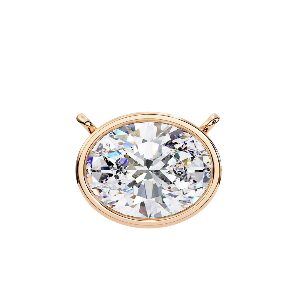 Aurelia Oval-Cut Diamond Pendant