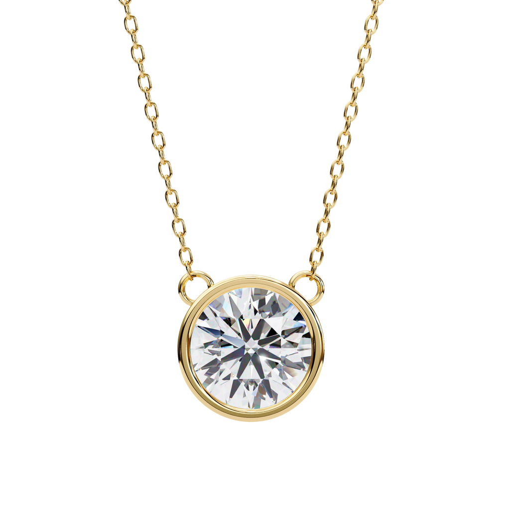 Aurelia Round-Cut Diamond Pendant