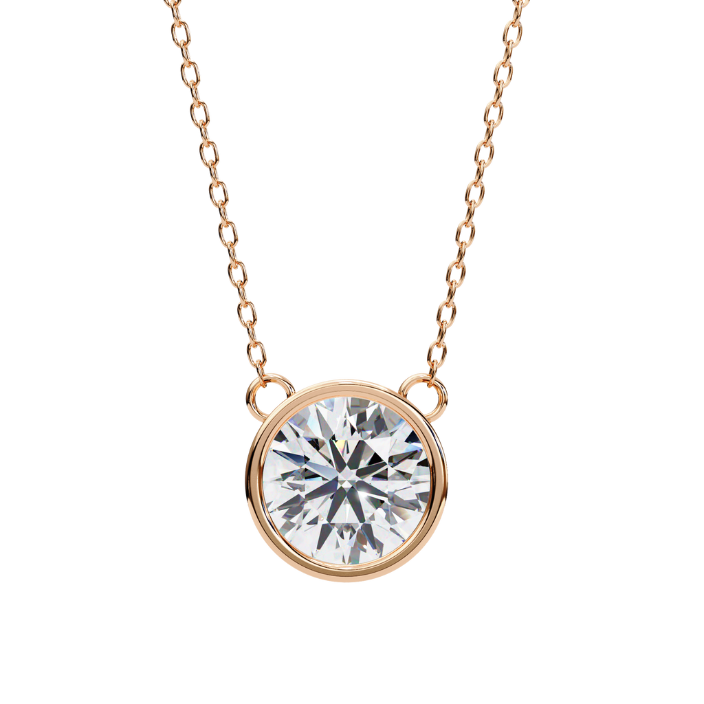 Aurelia Round-Cut Diamond Pendant