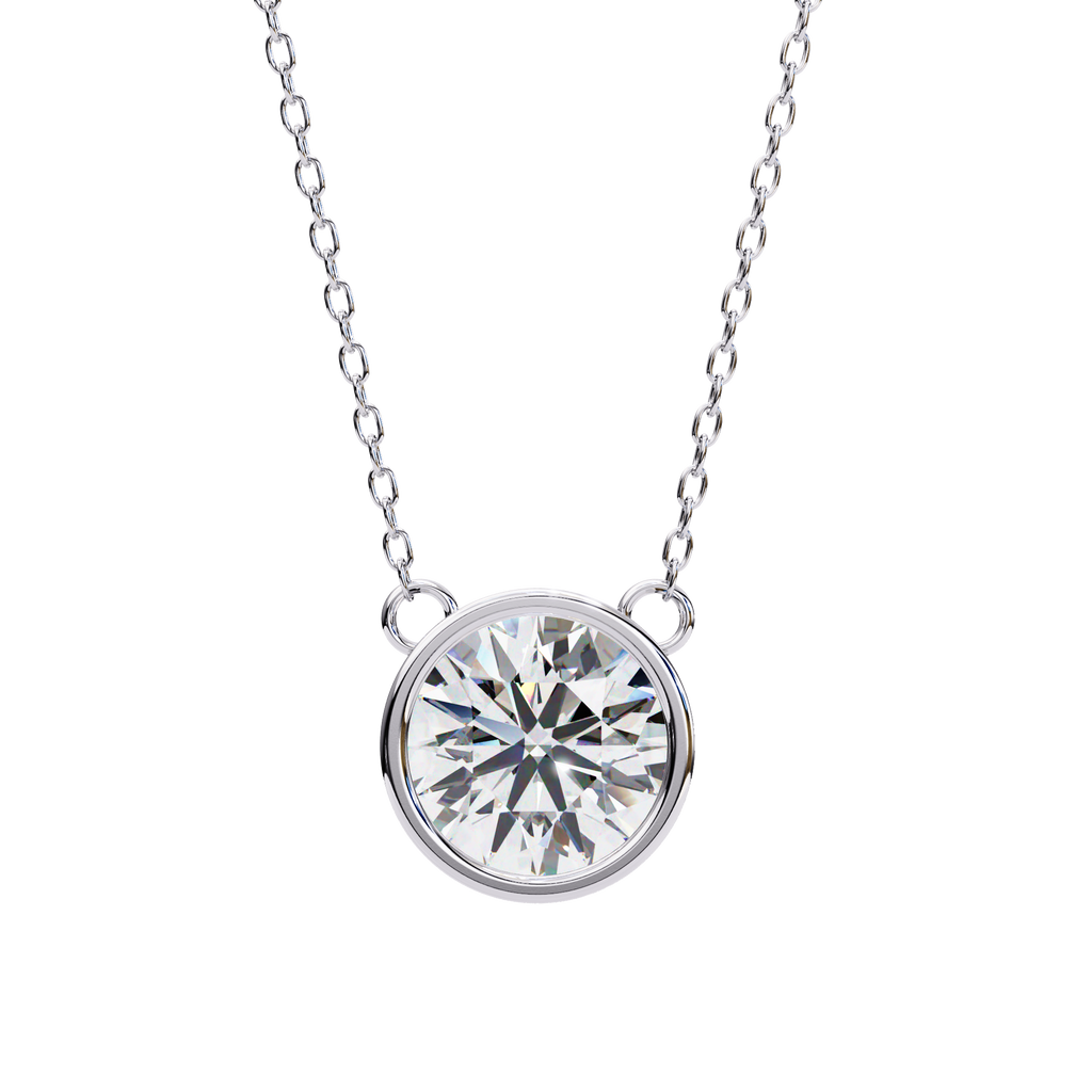 Aurelia Round-Cut Diamond Pendant