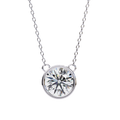 Aurelia Round-Cut Diamond Pendant