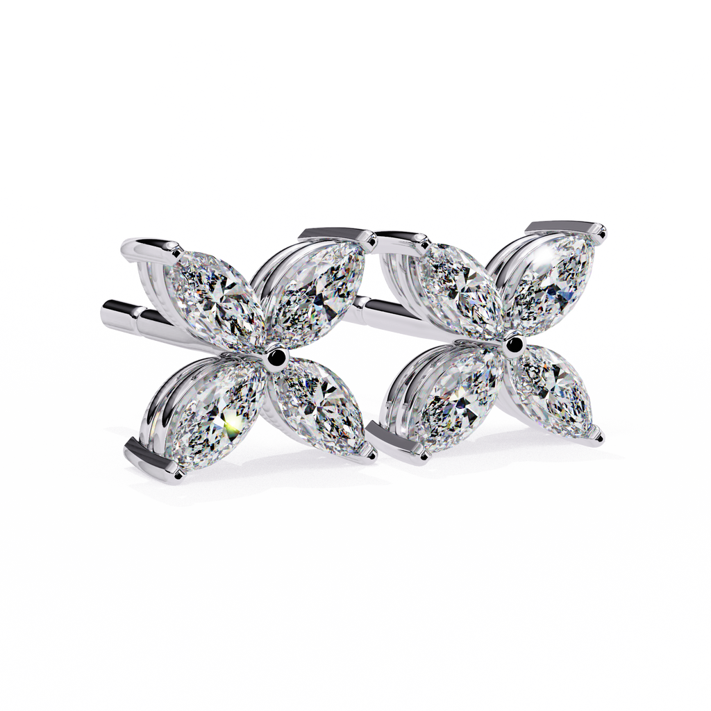 Marquise Butterfly Diamond Earrings