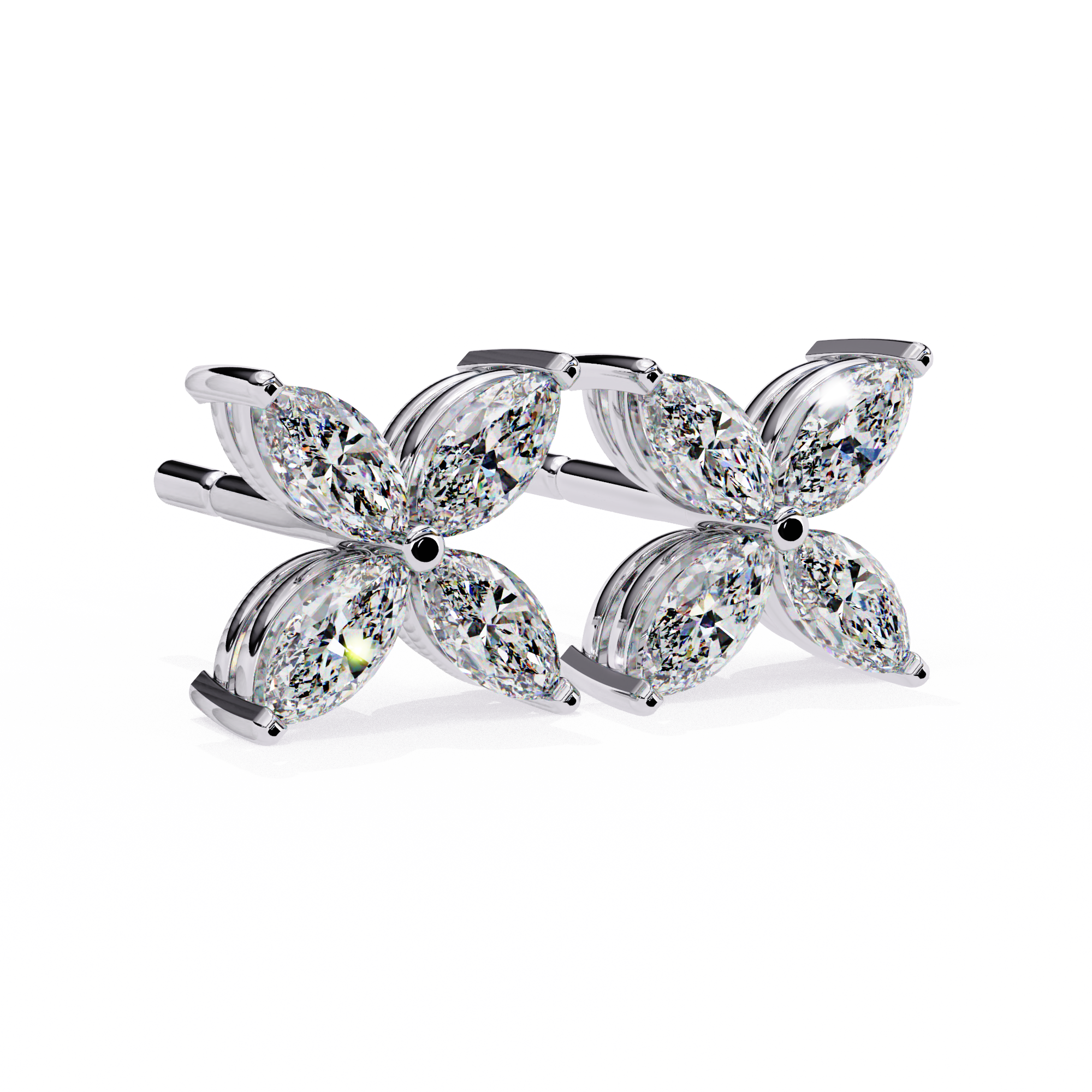 Marquise Butterfly Diamond Earrings